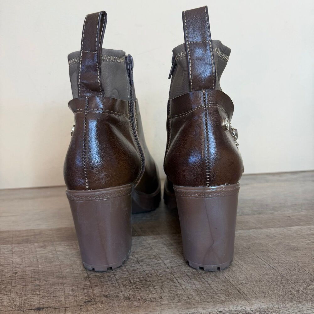 Claudio Rocco ankle botas boots 24 mex 7 US brown - Picture 3 of 9